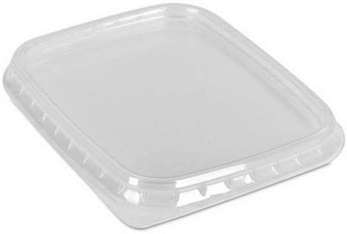 Крышка для контейнера 108*82 мм прозрачная ПП*100\1000 (контейнер 8614)