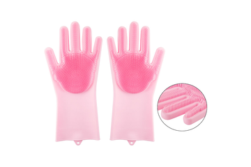 Хозяйственные многофункциональные силиконовые перчатки Рыжий кот HM26209, 092439