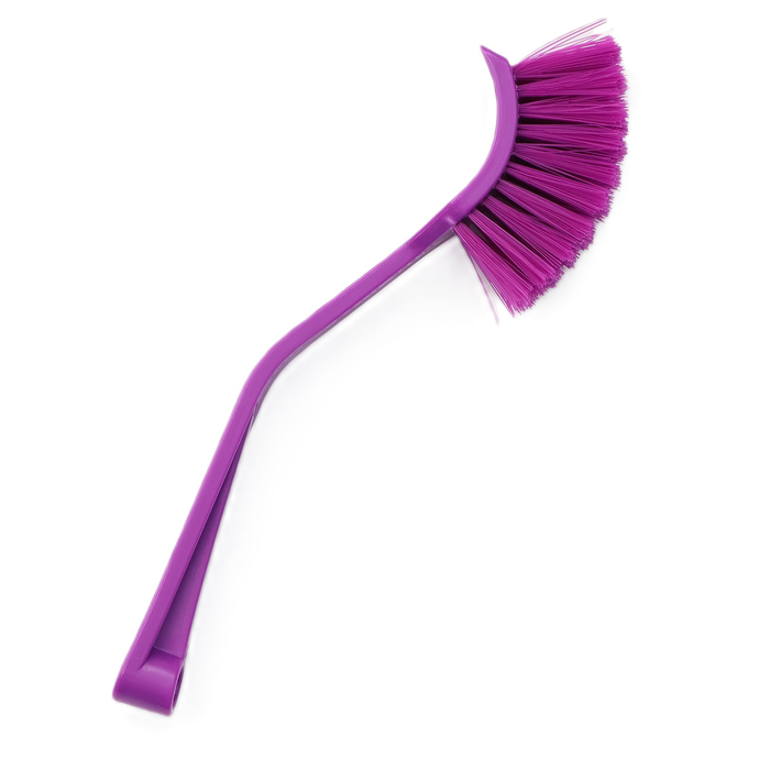 Щетка для посуды с изогнутой ручкой 20 см.