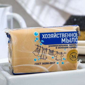 Мыло хозяйственное  72% 200 г. Натур. цветн.п/э 36