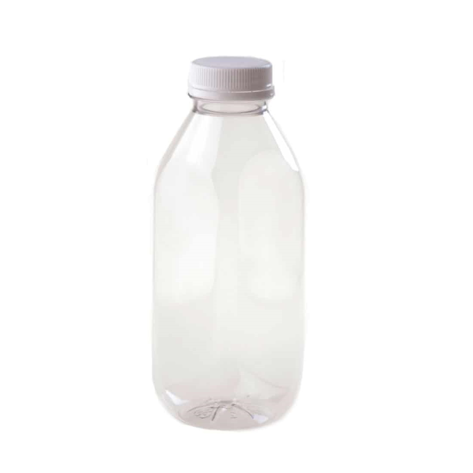 Бутылка 1,0л прозрачная квадратная д=38 мм*50