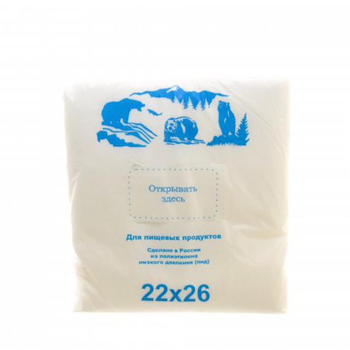 Пакет фас. "Медведи" (22х26) 9мкм/10