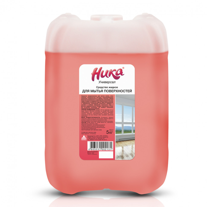 НИКА Универсал средство для мытья поверхности 5л, канистра 1/4