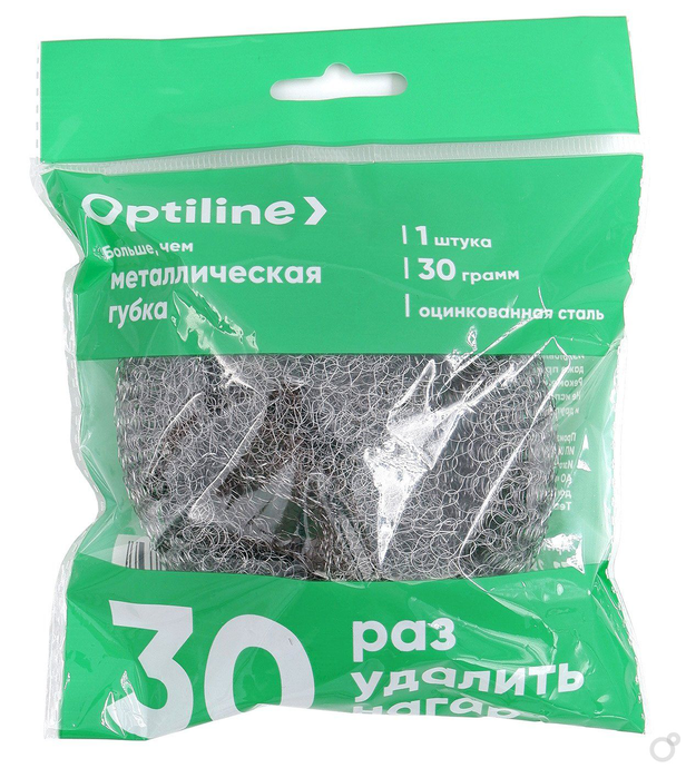 Губка металлическая OptLine 30 гр.*200