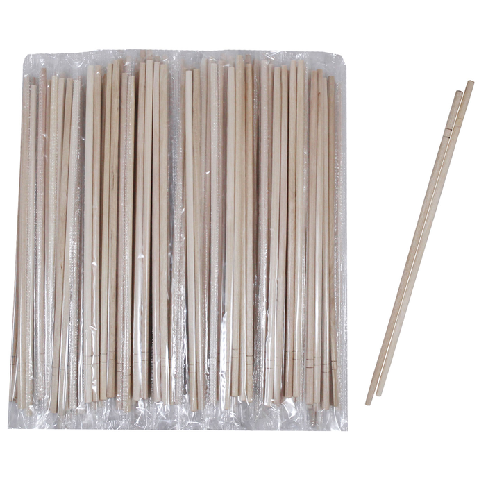 Палочки для еды 23 см круглые раздельные в ПП упак. (100шт/уп)*30