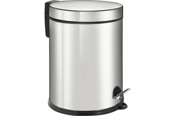 Ведро-контейнер для мусора(урна)с педалью,12литров,зеркальное,нержавеющая сталь,со съемным ведром
