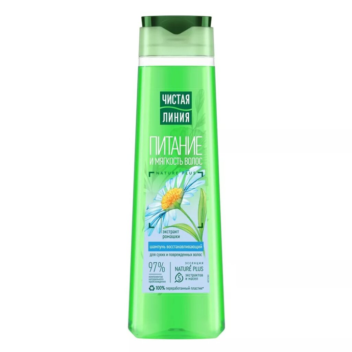 Чистая линия Шампунь  Ромашка (д/сухих) 400мл  *6*12*912