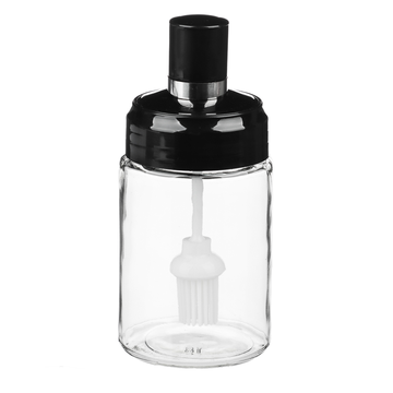 Банка для масла с кисточкой, 14,5х6,5см, стекло