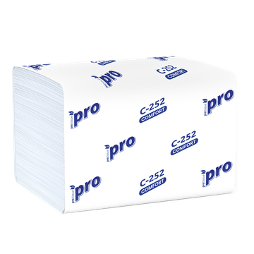 Салфетки бумажные PRO диспенсерные 1 слой, 200 л 21*16, вл.20 С252