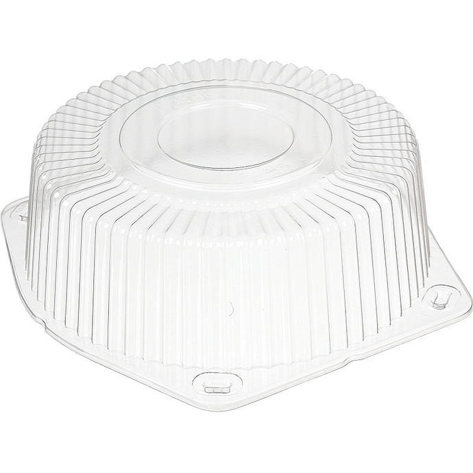 Контейнер для тортов круглый "Т245К" крышка, 4870 мл, d 242 мм, высота 100 мм, 150 шт в коробке