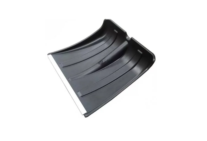 Лопата снеговая пластиковая 380х380 "Снежинка"( лопата №6 ) морозостойкая с оцинкованной планкой