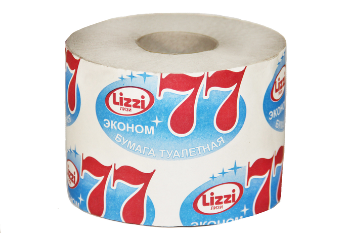Туалетная бумага "77 Эконом" 1-сл. 1 рул./вл.30