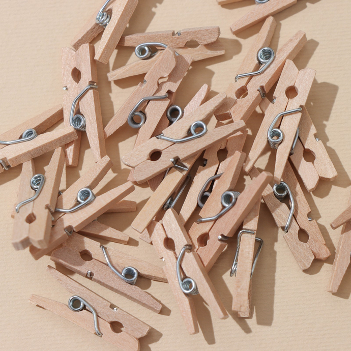 Набор прищепок деревянных 24 шт (2,5*0,7)