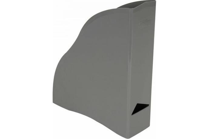 Лоток вертикальный для бумаг BRAUBERG "COSMO" серый, 260х315х85 мм