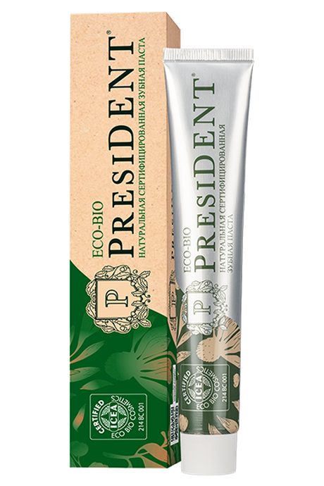 Зубная паста PRESIDENT Eco-Bio 75 г