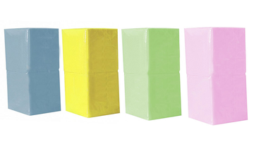 Салфетка без этикетки (Пастель) 23х23 100л./40 вл. (уточнять цвет по наличию)