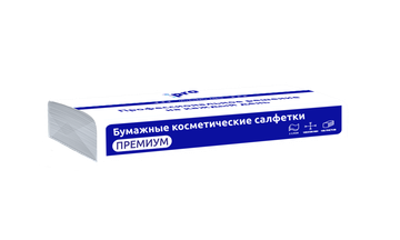 Салфетки бумажные PRO косметические 100 листов, 2 слоя, вл.40, С415
