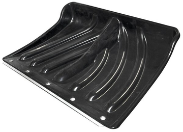 Лопата снеговая пластиковая 465*340 "КРЕПЫШок" морозостойкая с оцинкованной планкой D=32