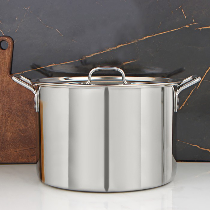 Котел 20л Д-35 см, H- 23 см. Общепит сварной Клепаные ручки