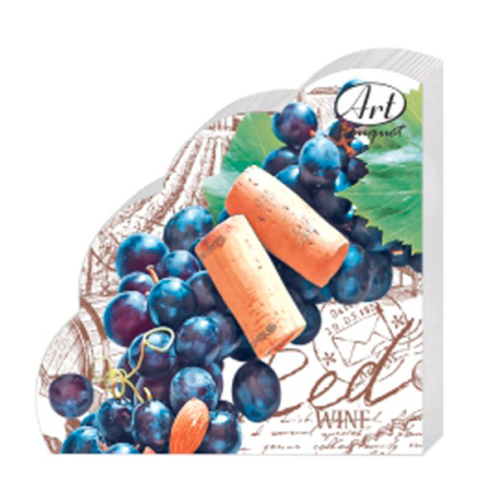 Салфетки Art Bouquet RONDO  "Виноградный венок" 3 сл.12л/вл.15