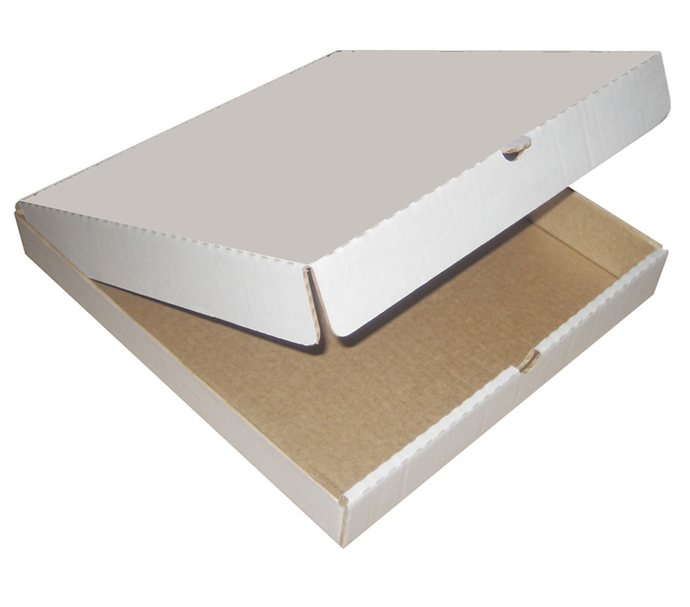 Коробка 35х35х4 см для пиццы гофрокартон белый
