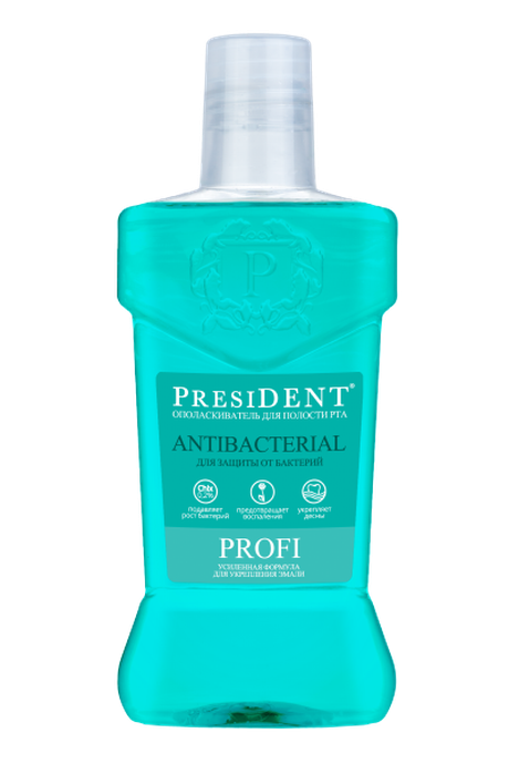 Ополаскиватель PRESIDENT Antibacterial 250 мл