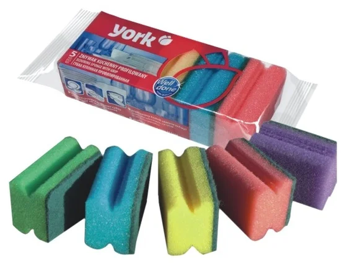 Губки для посуды профильные Йорк 5 шт