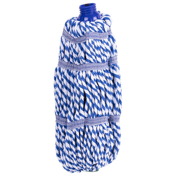 Насадка МОП  для швабры, самоотжимной скручивающийся, м-фибра, 33 см, двуцветная