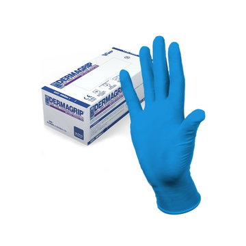 Перчатки DERMAGRIP HIGH RISK с удл манжетой латексн.нестер. неопудр, 25 пар (7  1/2М) (ЧЗ)
