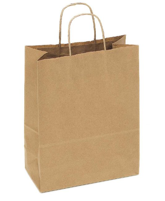 Пакет с кручеными ручками 330*180*370 крафт