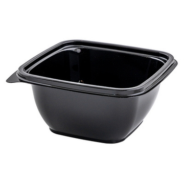 Контейнер квадратный 500 мл 126*126*60 мм без крышки, прозрачный /500 (крышка 17-0268)