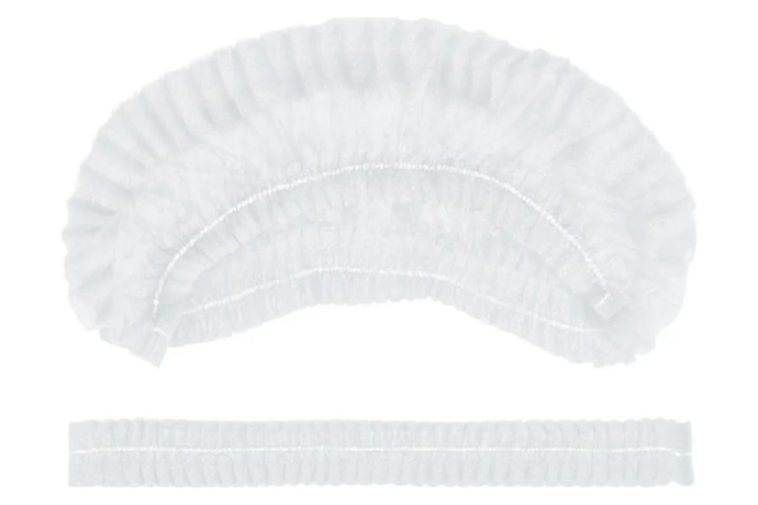 Шапочка-берет Шарлотта нетк, белая 100 шт