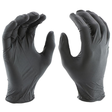 Перчатки нитриловые неопудренные S (черные) *100