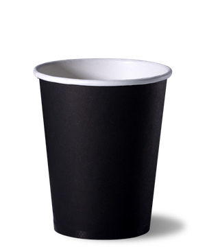 Стакан 250 мл, Черный бумажный, d-80 пол.об.285мл *50/1250