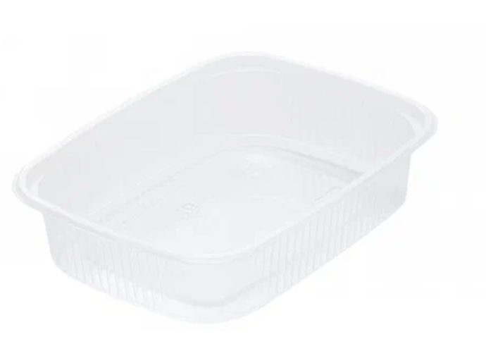 Контейнер  Каштан прямоуг. 125 мл 108*82*27 мм прозрачный 50\1000 шт\кор (крышка 8613)