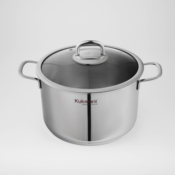 Кастрюля линии SAFIA 6 л. д.24 см со стекл крышкой