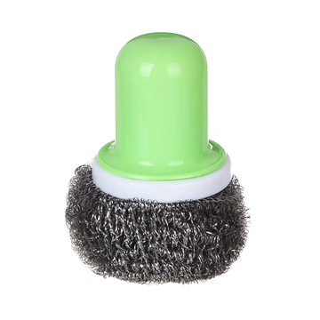 VETTA Губка металлическая со съемной пластиковой ручкой, 10х7 см