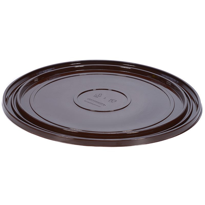 Контейнер для торта однораз. пластик. УК-221 НА ПЭТ,коричн. ПЩ  ПДК (Каштан) ДНО /100