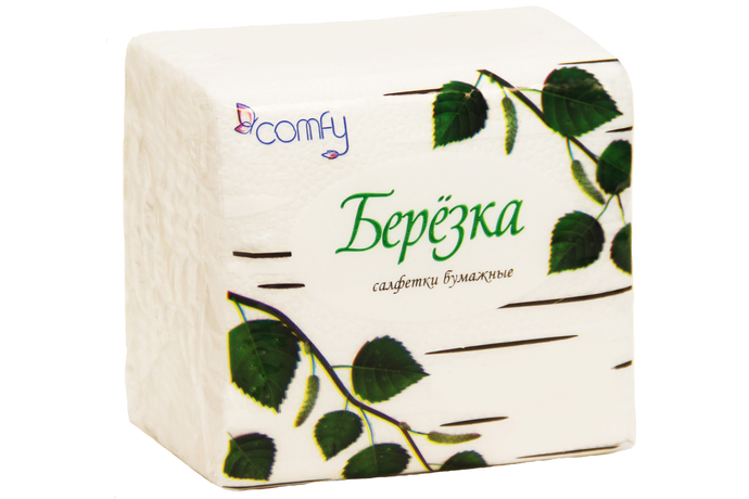 Салфетка Comfy Березка белая 70 л./40