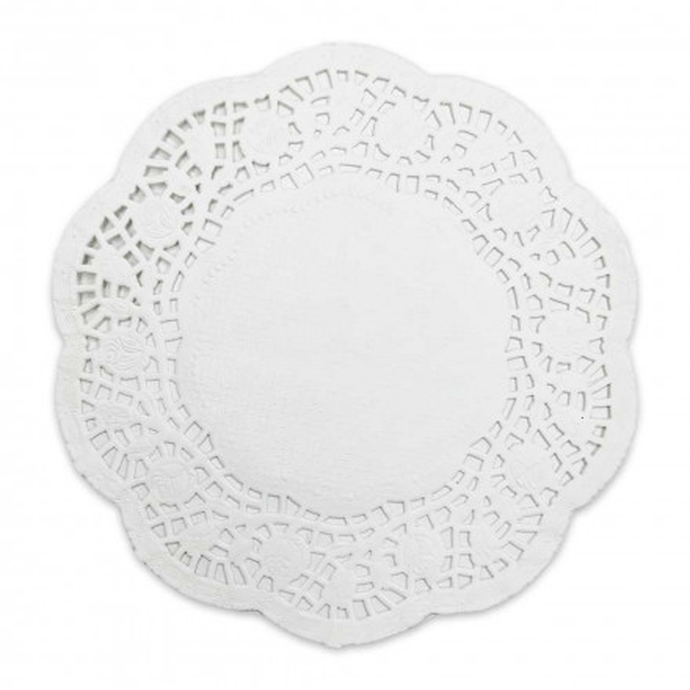 Салфетка ажурная бумажная круглая 22 см 250 шт/уп
