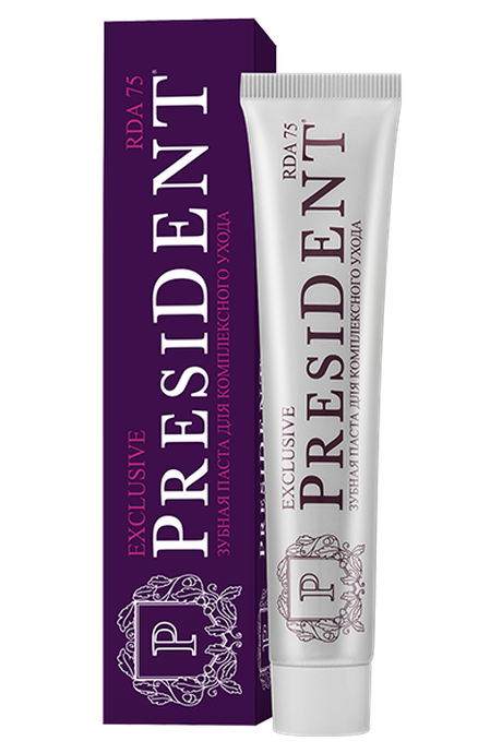 зубная паста PRESIDENT Exclusive (75 RDA) 75 г *r