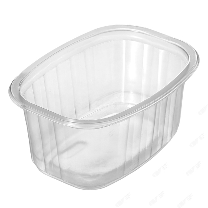 Контейнер без крышки прямоугольный ПП 500мл 139x102x63мм цвет Прозрачный СПГ (х50/1000) (кр.24-17954