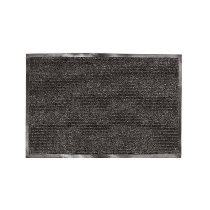 Коврик входной ворсовый влаго-грязезащитный Laima 120*150 см ребристый,толщина 7 мм,черный