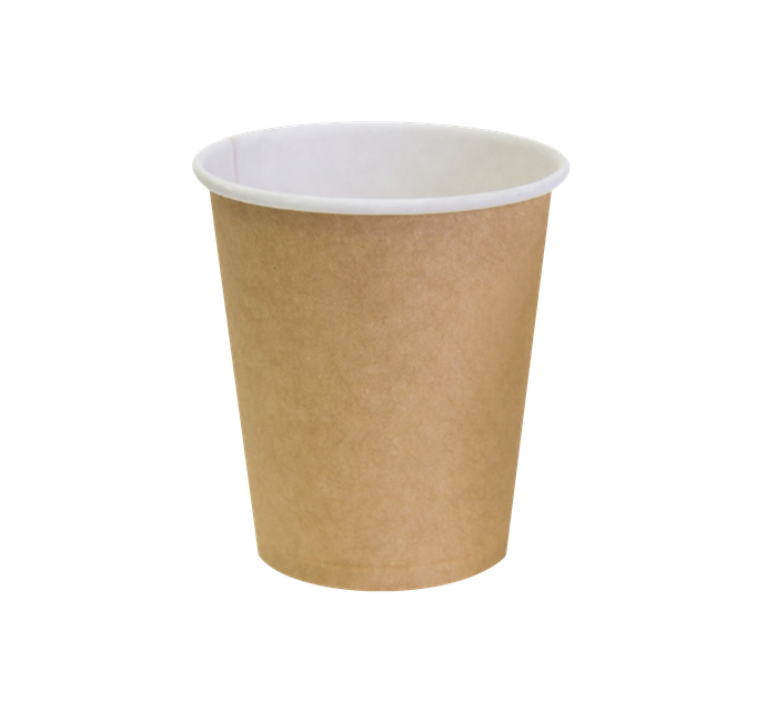 Стакан 300 мл Крафт темный бумажный d-90, h-110 пол об 400 мл*50/1000