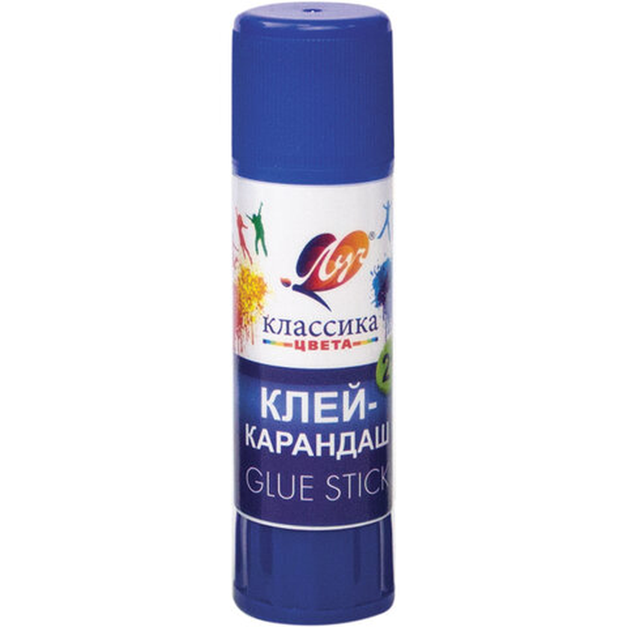 Клей-карандаш ЛУЧ "Классика", 21 г, PVP-основа, с добавлением