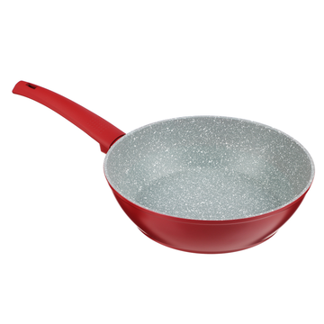 SATOSHI Верден Сотейник литой (сковорода) d=24см, антипригарное покрытие мрамор, индукция