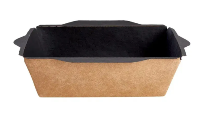 Контейнер бумажный OPSALAD 500 (165x120x45) черный (крышка 24-17939)*600