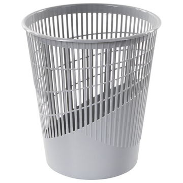 Корзина для бумаг 11 л., сетчатая, серая BRAUBERG