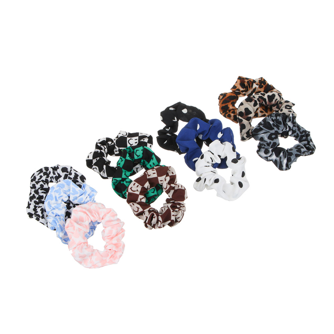 BERIOTTI Набор резинок для волос 3шт, полиэстер, d7см, 4 дизайна