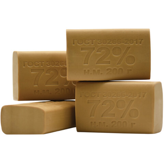 Мыло хозяйственное 72% 200 ГР.ммз без упаковки, ш/к транпортн.упак.